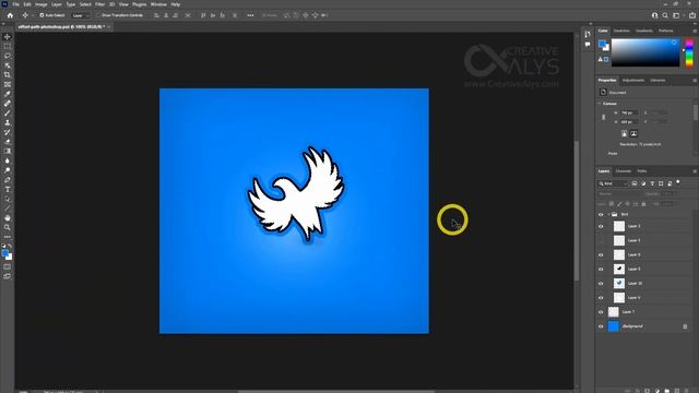 How to create OFFSET PATH in PHOTOSHOP | Tutorial смотреть онлайн
