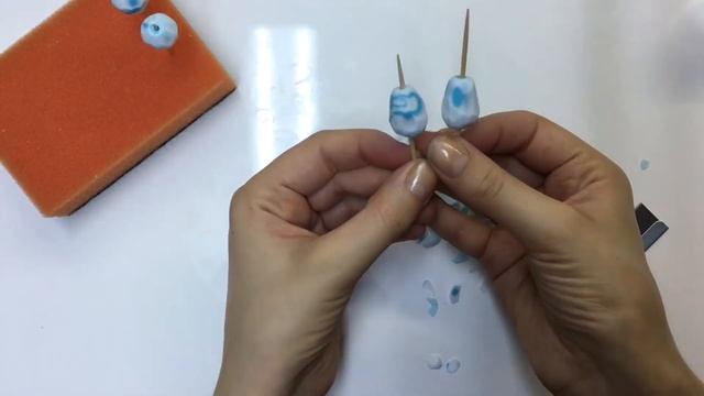 Серьги камни на цепочке из полимерной глины / Мастер-класс / Polymer clay смотреть онлайн