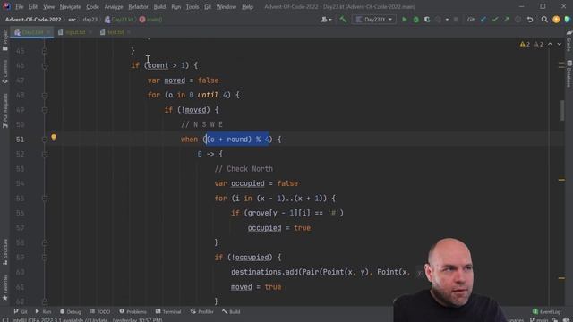 Advent of Code 2022 Day 23 - Kotlin (Unstable Diffusion) смотреть онлайн