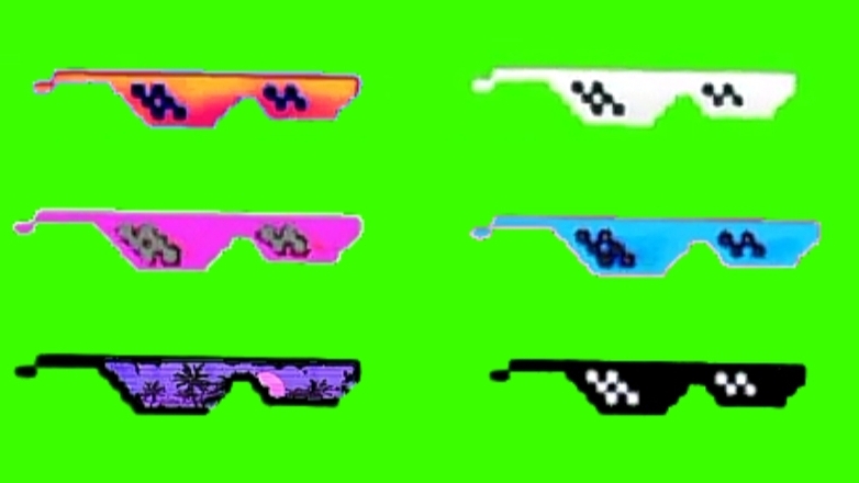 пиксельные очки разных цветов (футажи) смотреть онлайн