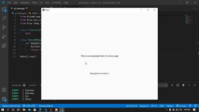 Add more screen transition to your kivy app using kivy garden's "moretransitions" flower . смотреть онлайн
