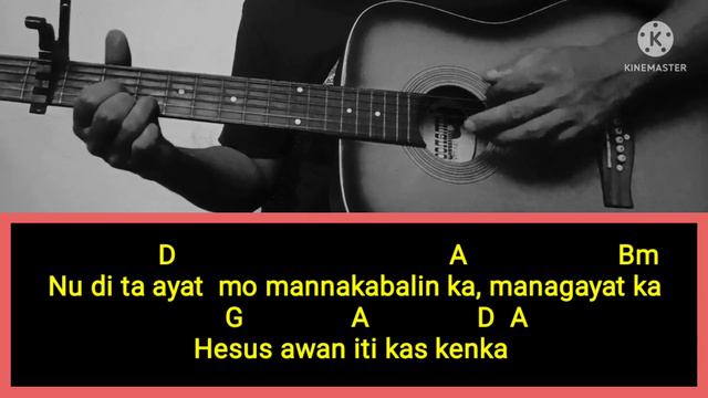 HESUS AWAN ITI KAS KENKA Cover || Lyrics with Chords || Key of D capo 3rd fret смотреть онлайн