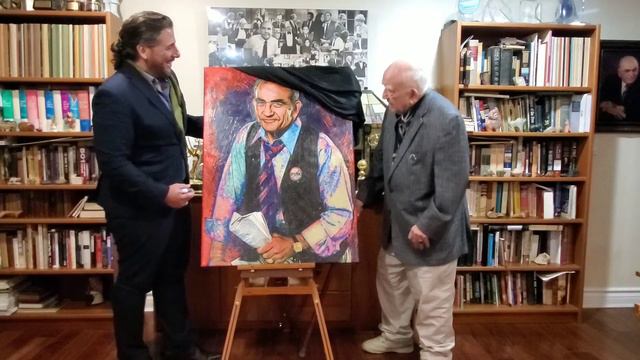 Ed Asner unveils his 90th Birthday Portrait with Artist Nicolosi смотреть онлайн