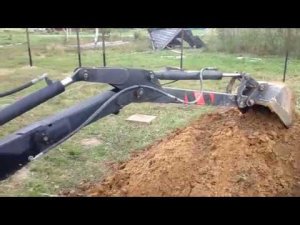 работа мини экскаватором на Донг-Фенг 244