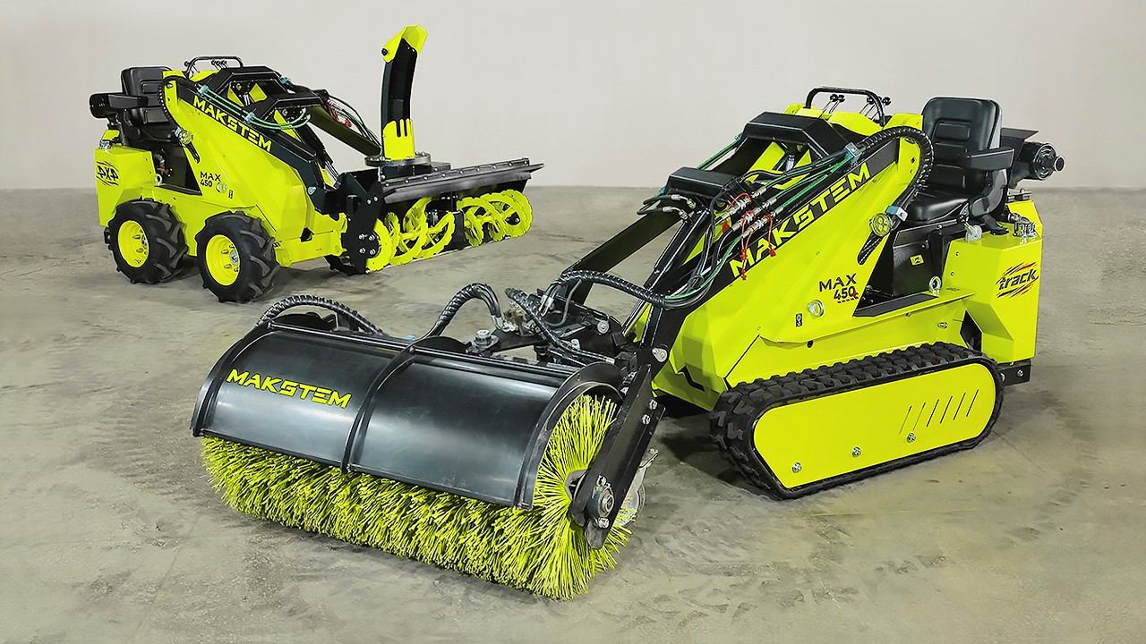 Универсальный Мини-Погрузчик MAKSTEM ❯  ❯  ❯  ❯ Более  видов навесного оборудования!