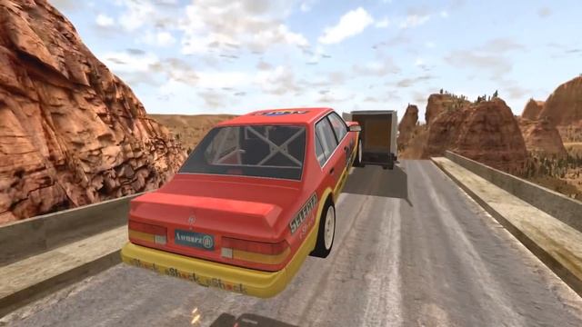BeamNG.drive - Open truck Cargo Doors car Speeding смотреть онлайн
