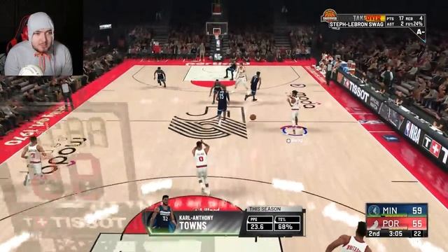 ПРИЦЕЛИВАНИЕ ПРАВЫМ СТИКОМ ЧЕЛЛЕНДЖ! - NBA 2K21 Карьера Игрока Ep.15 смотреть онлайн