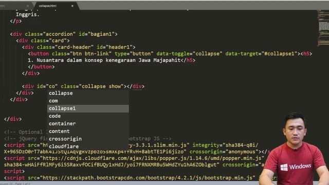 Tutorial Bootstrap #12 Membuat Tampilan Web COLLAPSE dengan Bootstrap смотреть онлайн