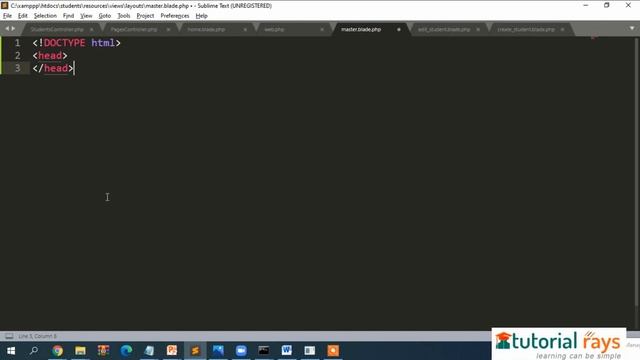Laravel Template | How to create Master Template| How to include Master template in Laravel смотреть онлайн