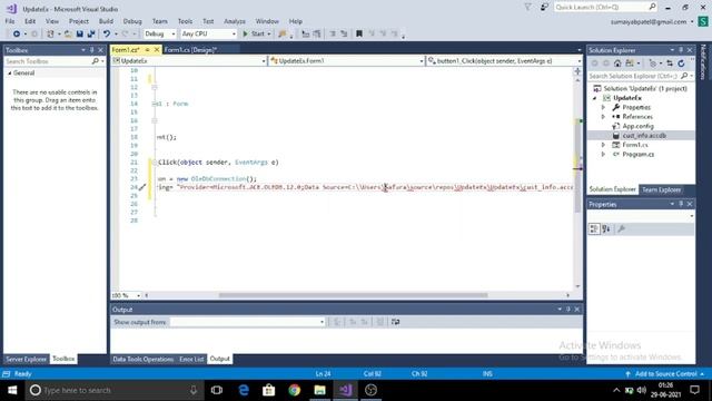 Update data in MS access database using OLEDB | C# | ASP.net смотреть онлайн