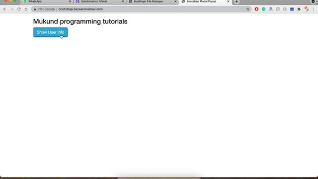 How to use bootstrap modal popup in website Hindi/English смотреть онлайн