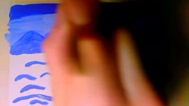 Как нарисовать гуашью простой горный пейзаж, часть 1 смотреть онлайн