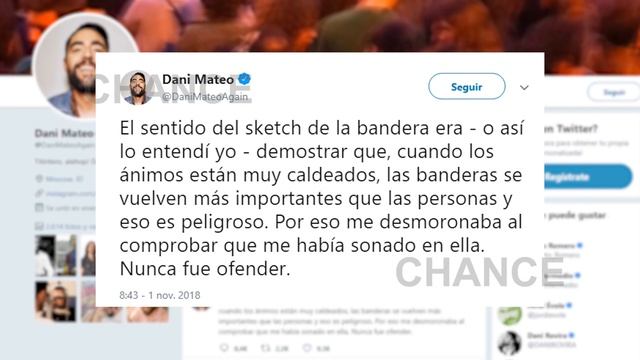 Dani Mateo cierra su twitter tras un polémico sketch смотреть онлайн