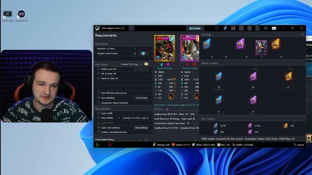 RSL Helper 4.0 Как обновить, скачать и пользоваться, лучший кликер для RAID Shadow Legends смотреть онлайн