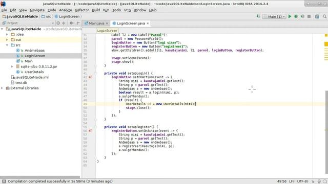 Java + SQLite смотреть онлайн