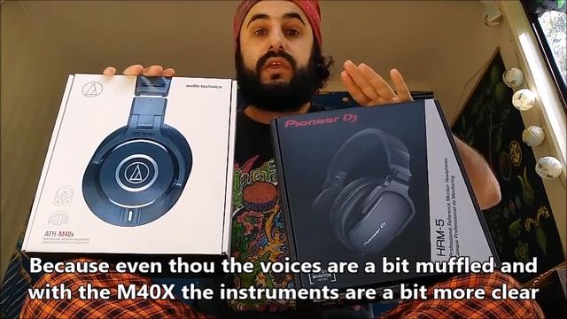 Pioneer Hrm-5 vs Audio Technica M40X (vs M60x) Español, English Subs, Average user review смотреть онлайн