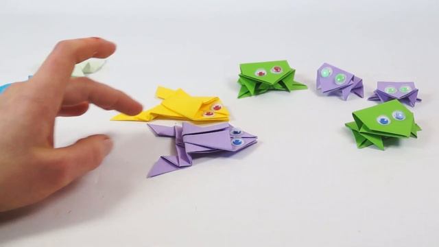 Прыгающая лягушка из бумаги / Оригами Животные для начинающих смотреть онлайн