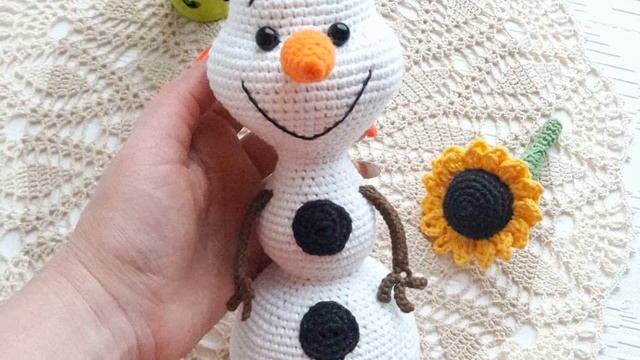 Crochet Olaf the snowman Free amigurumi pattern смотреть онлайн
