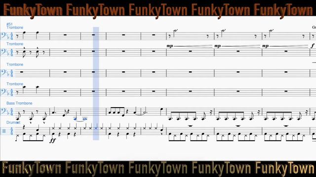 Funkytown - Trombone Arrangement with Music смотреть онлайн