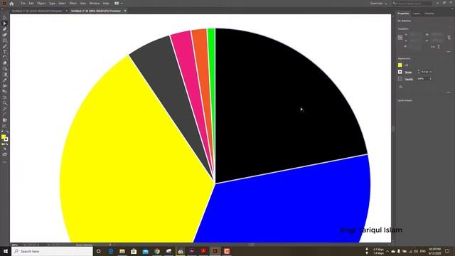 how to make pie chart in Adobe Illustrator 2020 смотреть онлайн
