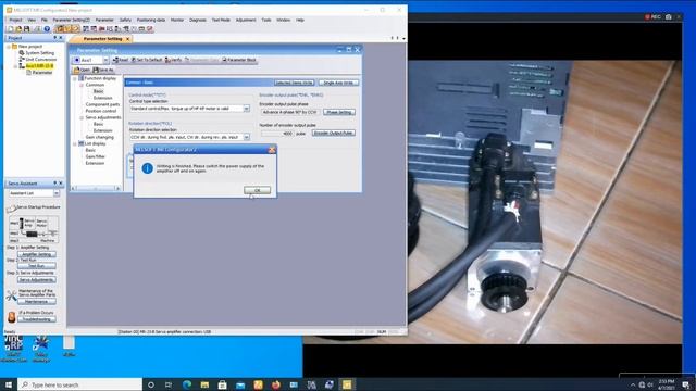Tes Jog Motor Servo Mitsubishi MR J3 B смотреть онлайн