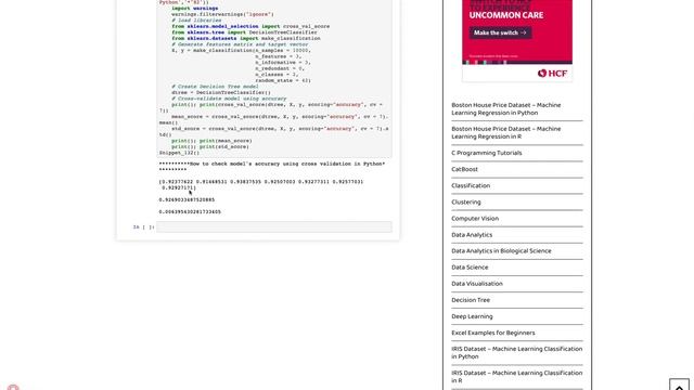How to check model’s accuracy using Cross Validation in Python смотреть онлайн