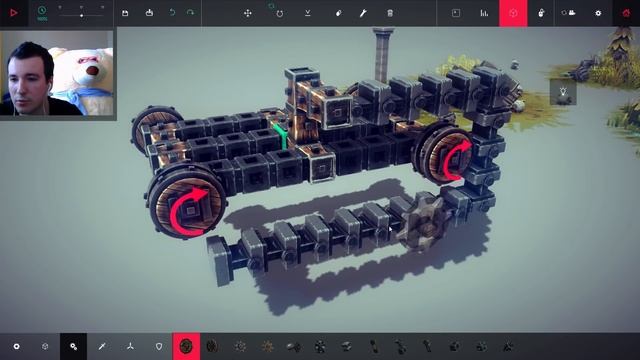 Besiege Гайд - Как строить? Тонкости строительства, гусеница, танк смотреть онлайн