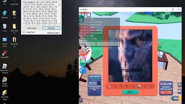 Roblox starving artists script!! смотреть онлайн