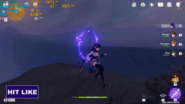 Genshin Impact Global Illumination Graphics max test 4k 60 fps смотреть онлайн