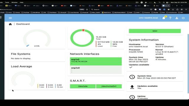 OpenMediaVault v6.9 Base Install and Updates смотреть онлайн