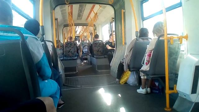 Поездка на трамвае 71-414 "Pesa" борт 3509 по маршруту 6 от станции м.Сокол до Братцево #2 смотреть онлайн