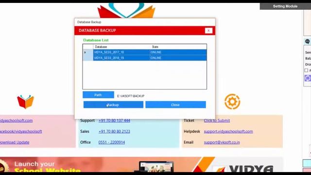 Data Backup - Setting | VIDYA-The School Management | VK SOFT смотреть онлайн