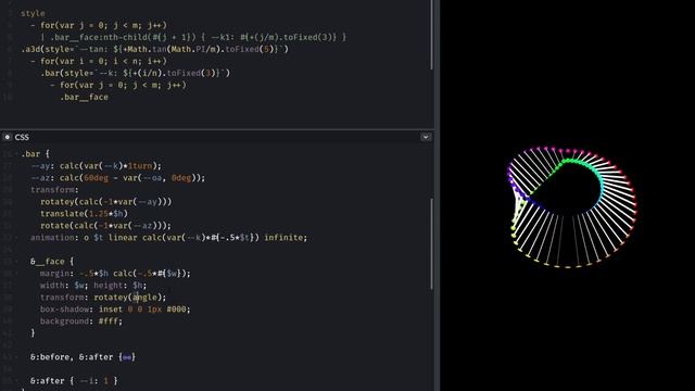 Möbius beacons with CSS transforms, variables and Houdini magic ??✨ смотреть онлайн