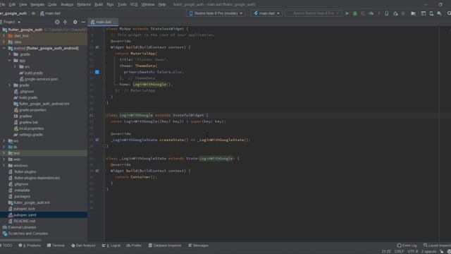 Flutter - Google login Authentication with firebase - How to add Google Authentication in Flutter смотреть онлайн