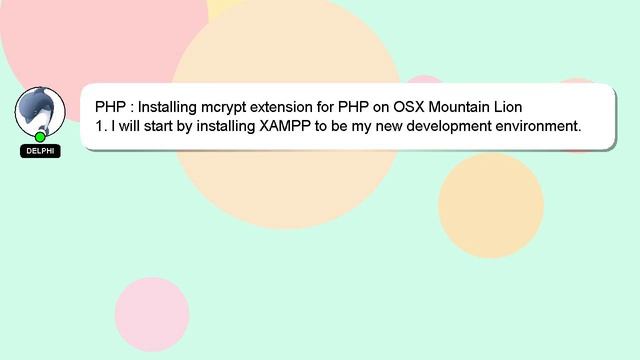 PHP : Installing mcrypt extension for PHP on OSX Mountain Lion смотреть онлайн