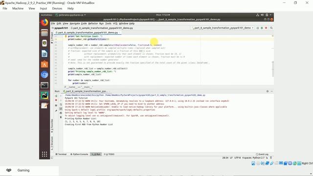 How to use sample RDD transformation in PySpark | PySpark 101 | Part 8 | DM | DataMaking смотреть онлайн