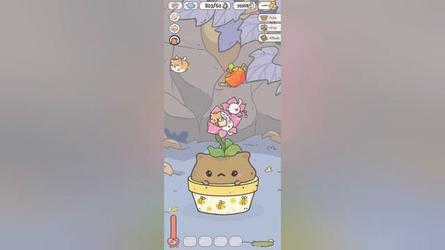 Ухаживаем и поливаем растения с котятами в игре My CatPots #2 смотреть онлайн