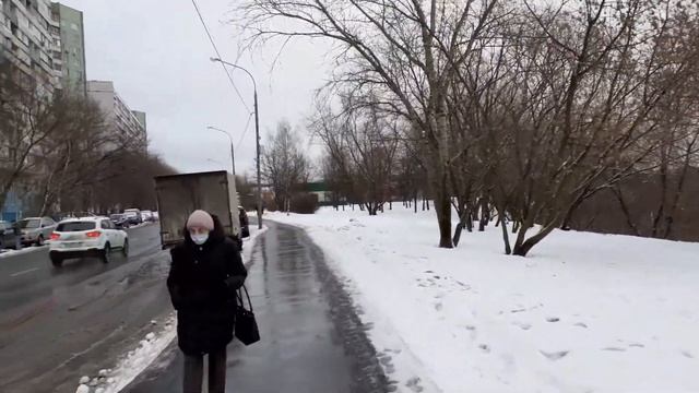 Москва 3588 Заповедная улица зима день смотреть онлайн