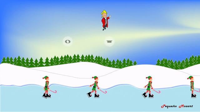 Jingle Bells Kids Christmas Songs Rhythm practice Lectura rítmica- Musicograma смотреть онлайн