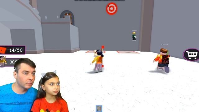 КТО ЭТО? Вызвали ДУХА с Папой! Роблокс Играем с Подписчиками Roblox Crazy Bank Heist Валеришка kids смотреть онлайн