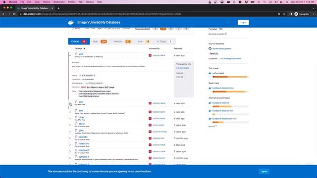 Explore Docker Vulnerabilities Database смотреть онлайн