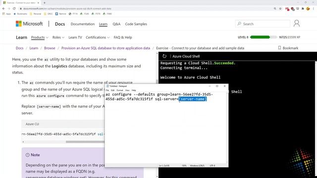 Provision an Azure SQL database to store application data смотреть онлайн