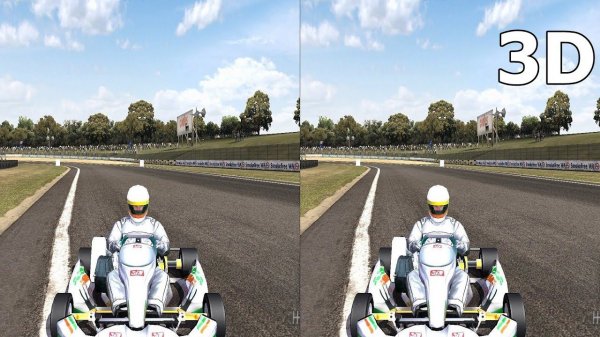 Toca  Race Driver 3 3D video 1 SBS VR box google cardboard