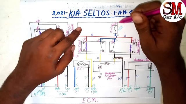 Kia Seltos 2021 Radiator fan Wiring Diagram // Kia Seltos 2021 Radiator or condenser fan Working смотреть онлайн