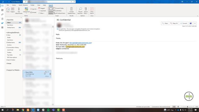 Encrypting/Decrypting An Email In Microsoft Outlook