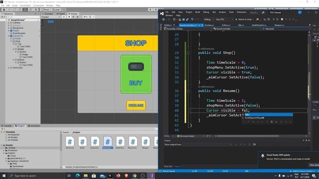 Unity Top Down Shooter Tutorial - part12 - Simple Shop смотреть онлайн