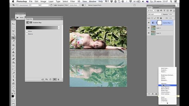 Чистый цвет. Насыщенные цвета и аккуратный контраст с Selective Color и Gradient Map.