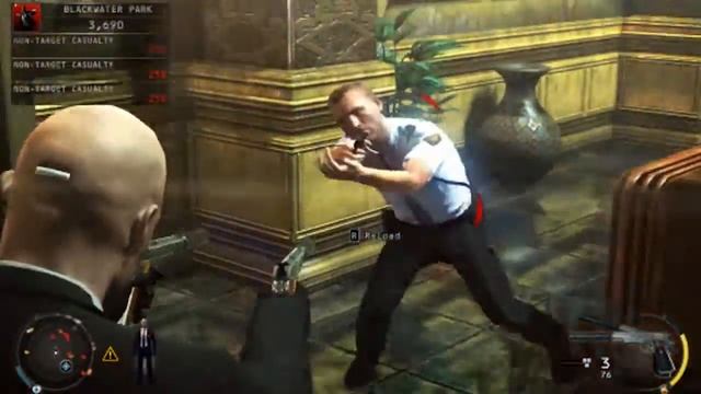 Hitman Absolution Gameplay on AMD Radeon HD 7520G смотреть онлайн