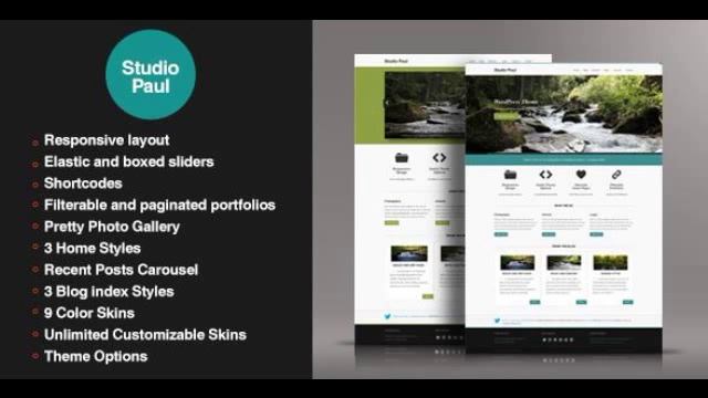 Preview Studio Paul - Responsive WordPress Theme Creative смотреть онлайн