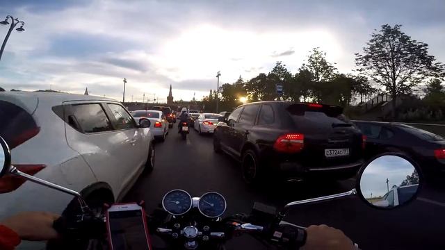 Ride in Moscow on Honda CB 400ss смотреть онлайн